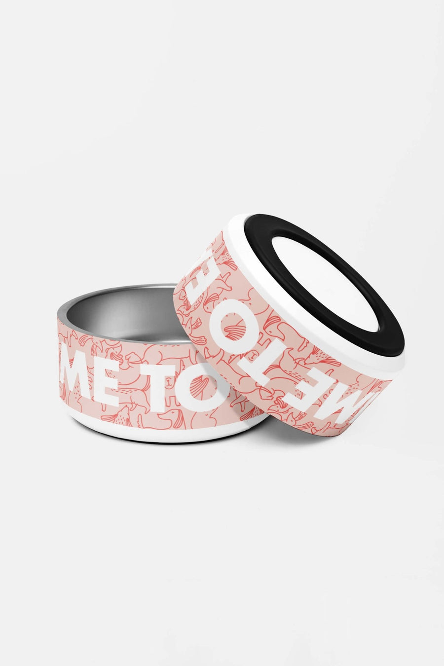 Anti slip base on the Time To Eat dog bowl from WOOF