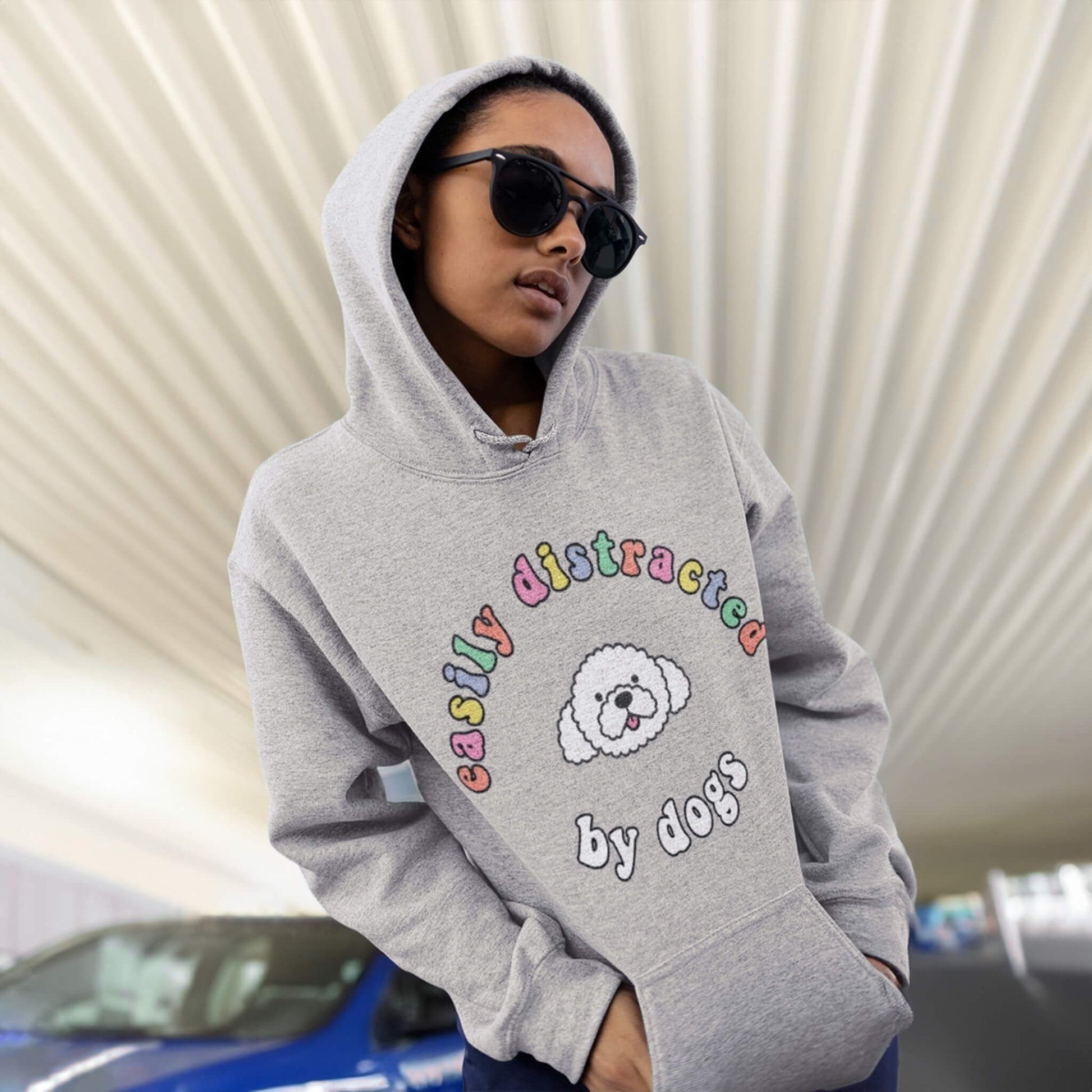 Easily Distracted By Dogs Unisex Hoodie - Dogloverclothing.com