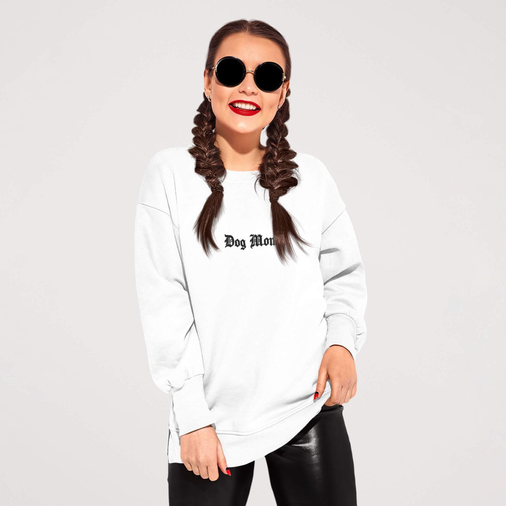 Dog Mom Embroidered Sweatshirt - Dogloverclothing.com