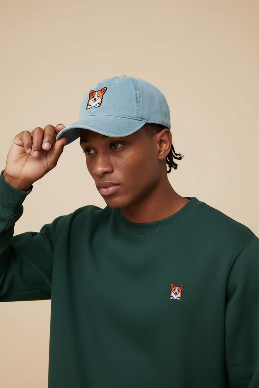 Iconic Corgi Denim Cap