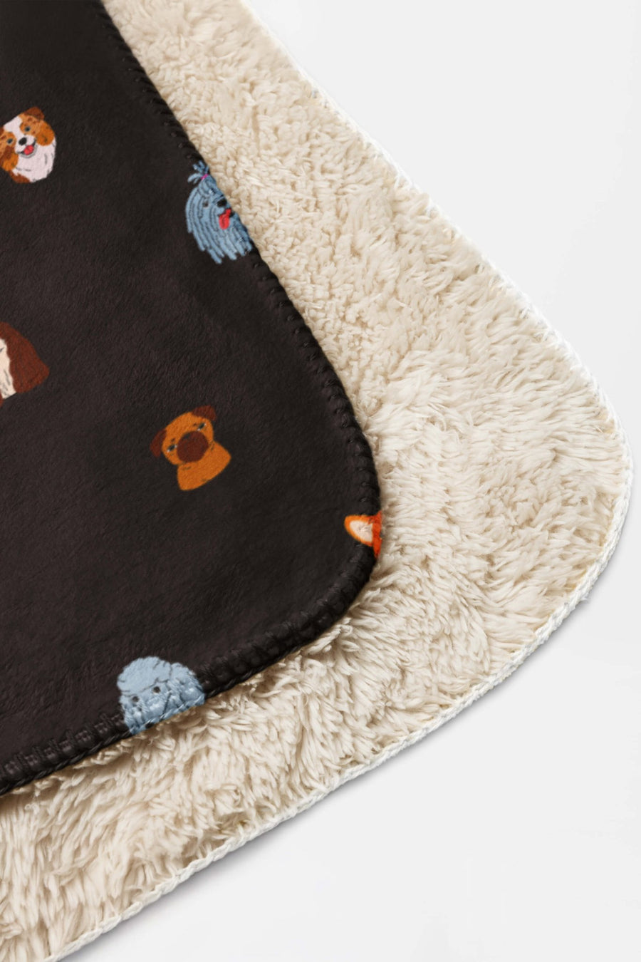 Fabric detail on the Doggy Dreams Ultra Plush Sherpa Blanket from WOOF