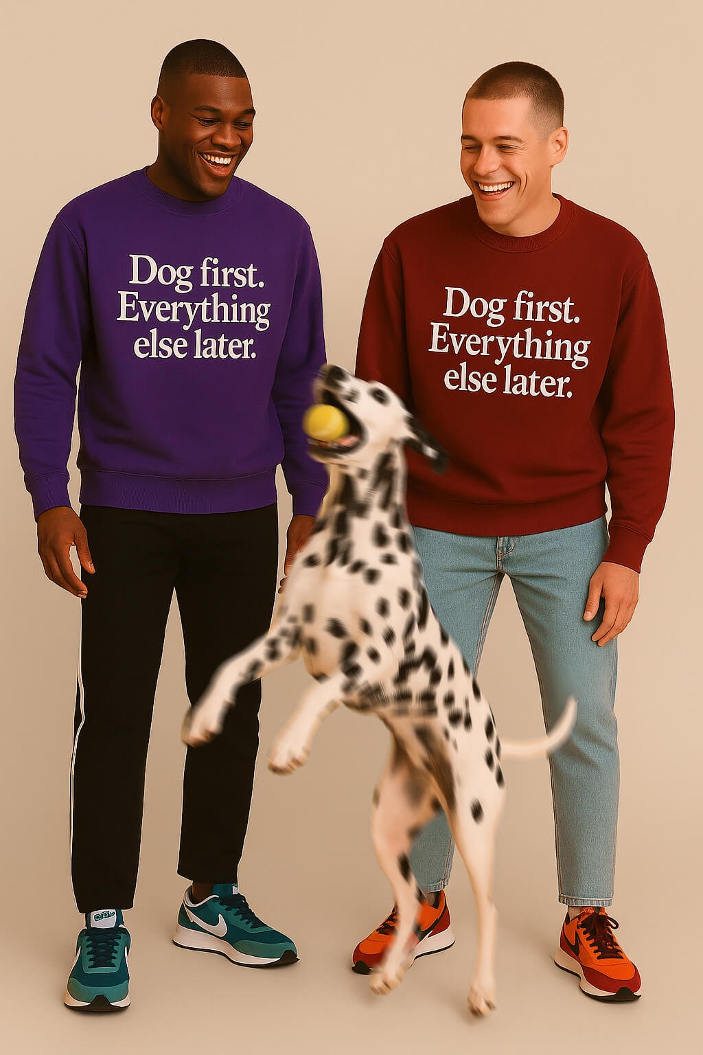 Funny Dog First Unisex Sweatshirt.