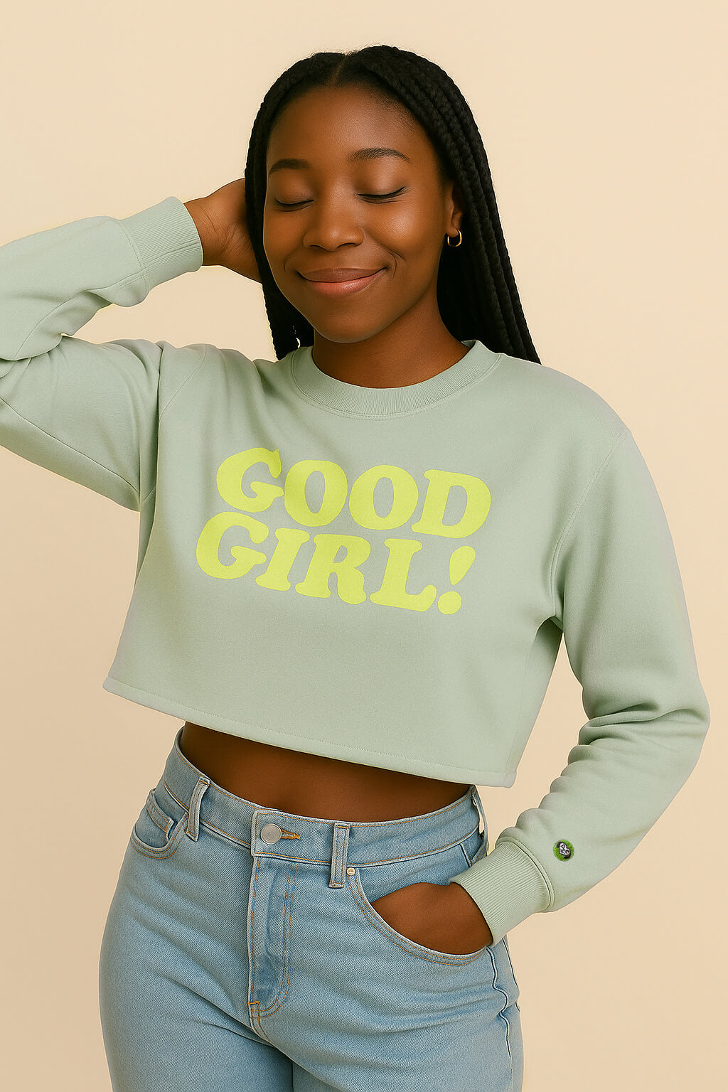 Good Girl Premium Crop Sweatshirt