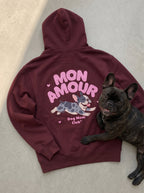 Cute Mon Amour French Bulldog Hoodie