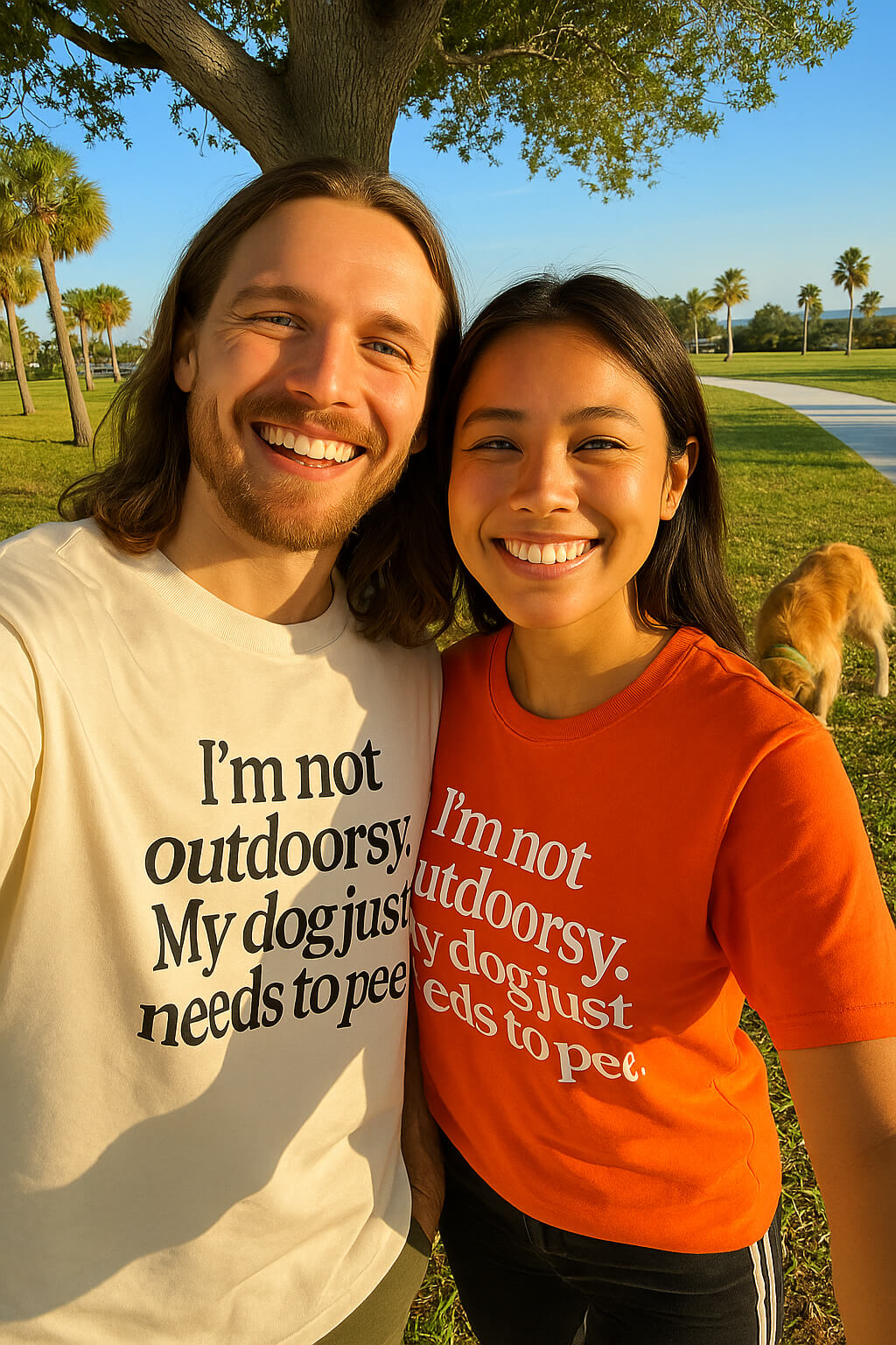 Funny Dog Outdoor Unisex T-Shirt