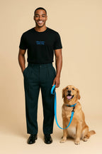 Sky Blue Dog Collar & Leash Set - WOOF