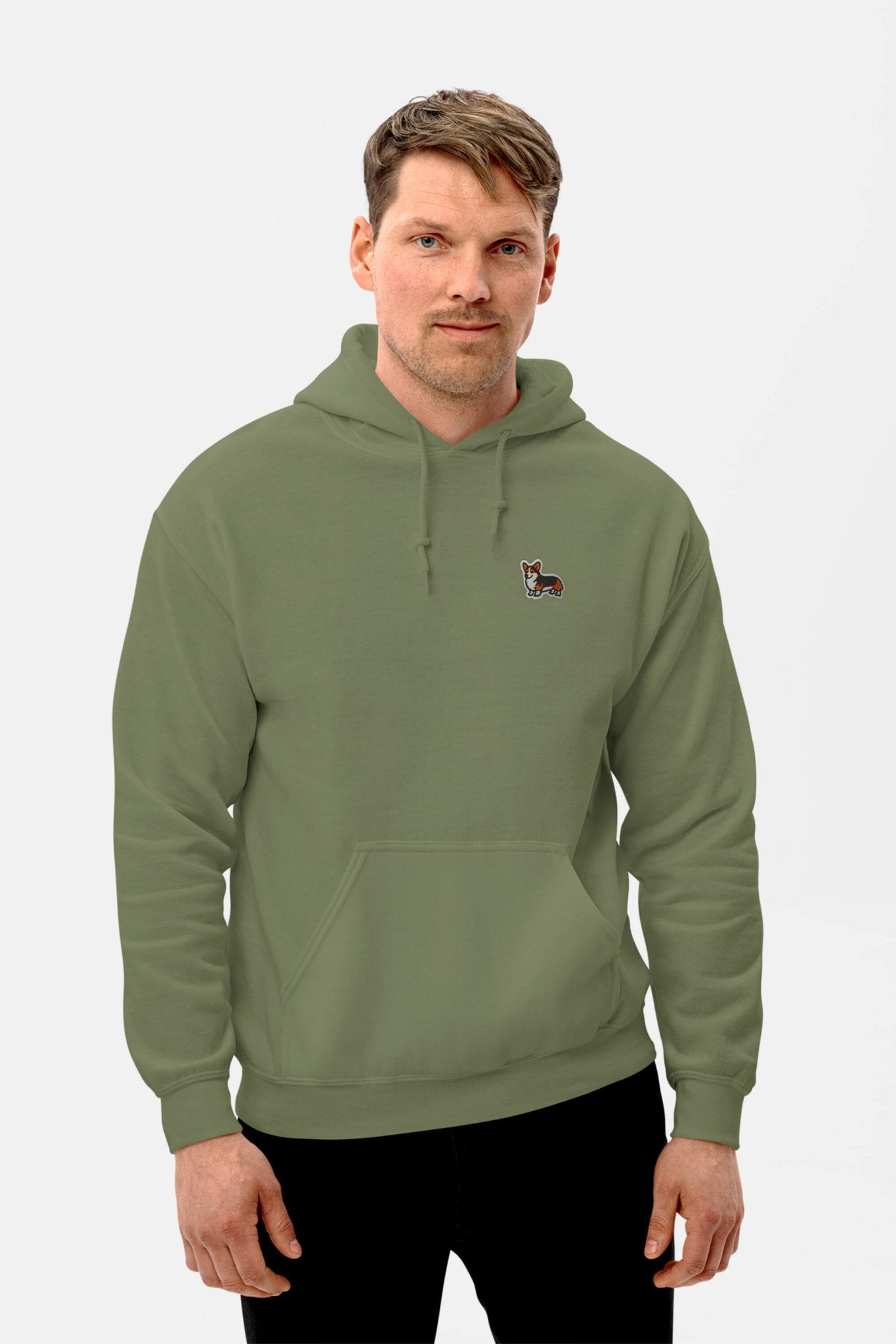 Classic Tricolor Corgi Sidekick Unisex Hoodie - Dogloverclothing.com