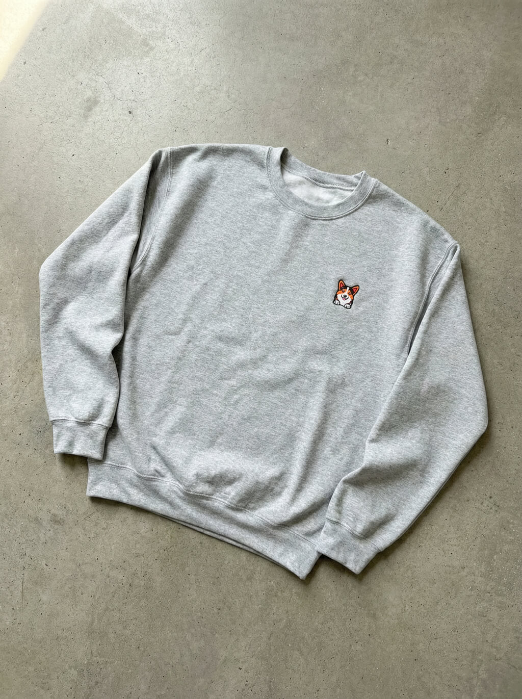 Premium Tricolor Corgi Patch Sweatshirt