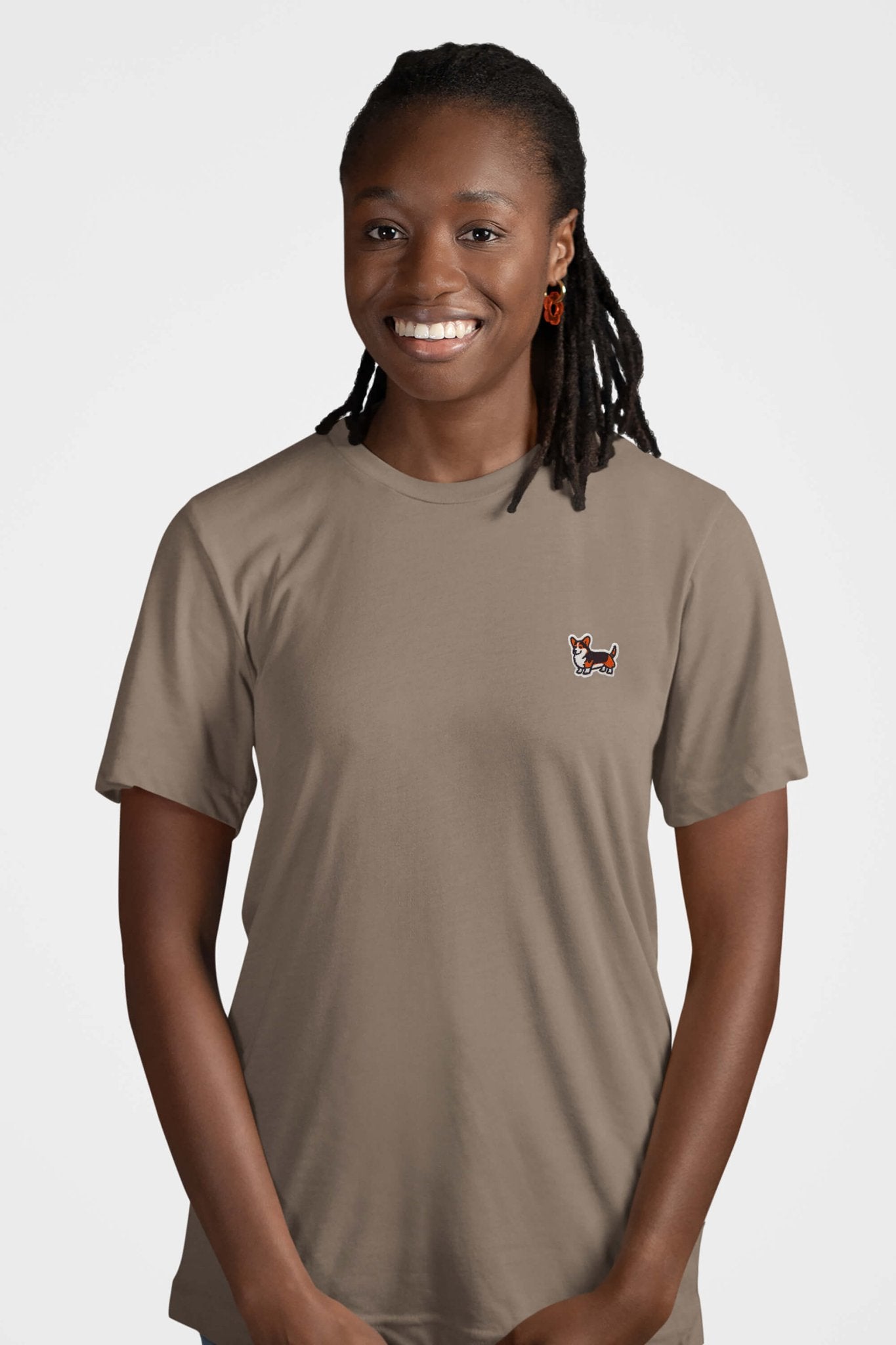 Tricolor Corgi Tail-Wagger T-Shirt - Dogloverclothing.com