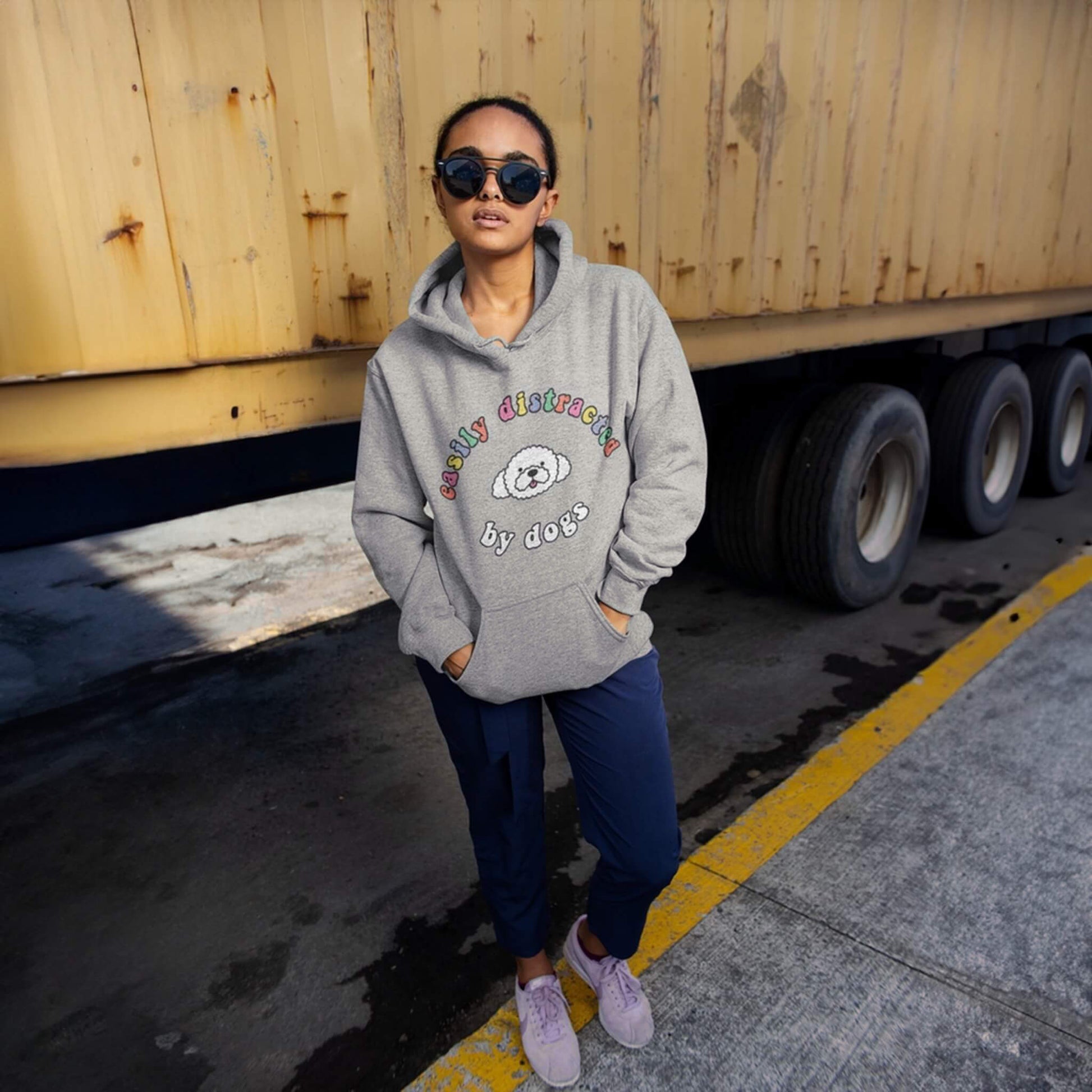Easily Distracted By Dogs Unisex Hoodie - Dogloverclothing.com