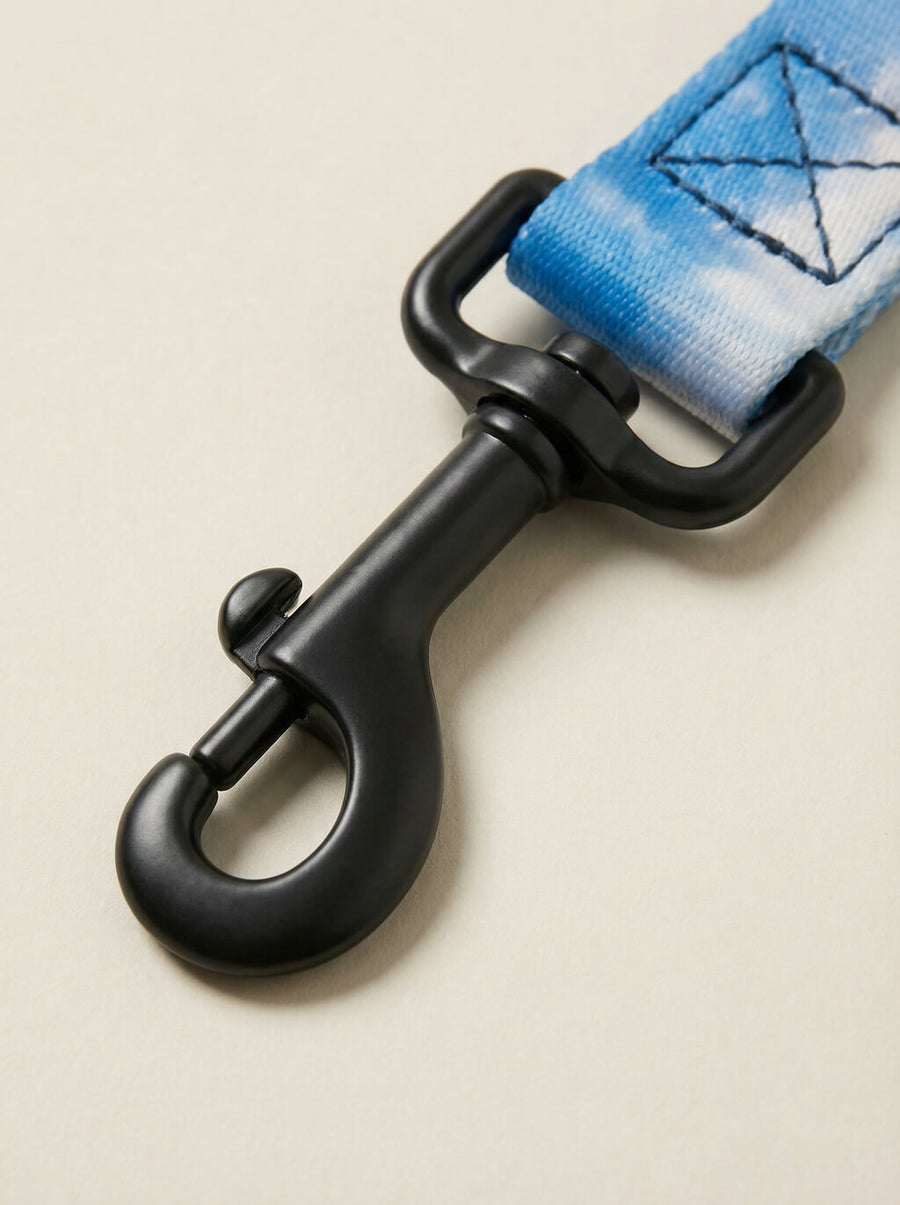 Clip detail on the Happy Clouds dog leash from WOOF