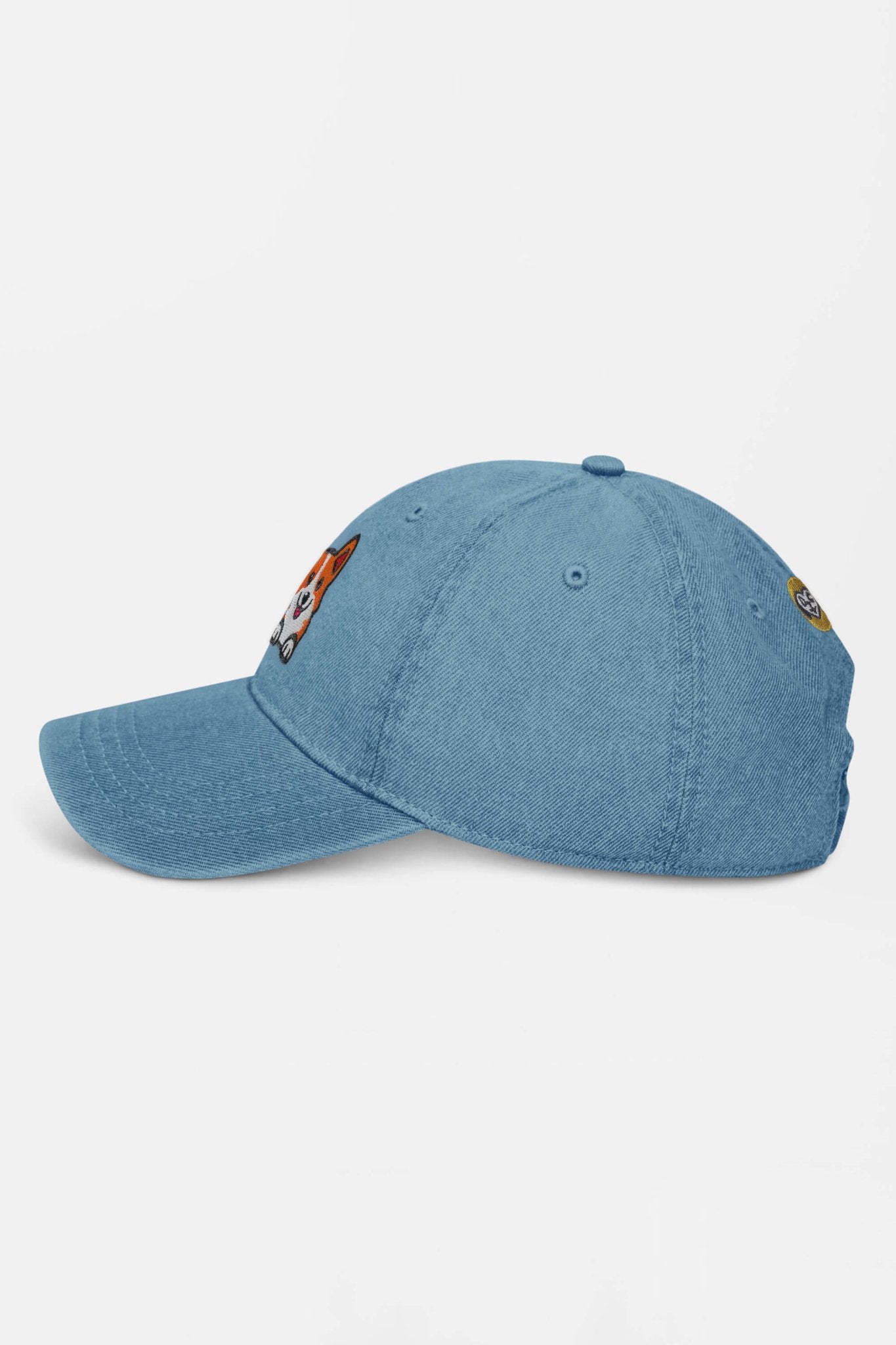 Premium Corgi Denim Cap.