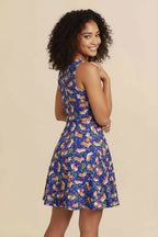 Cute Corgi Floral Summer Dress