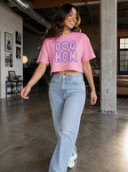 Oversized Dog Mom Crop Top