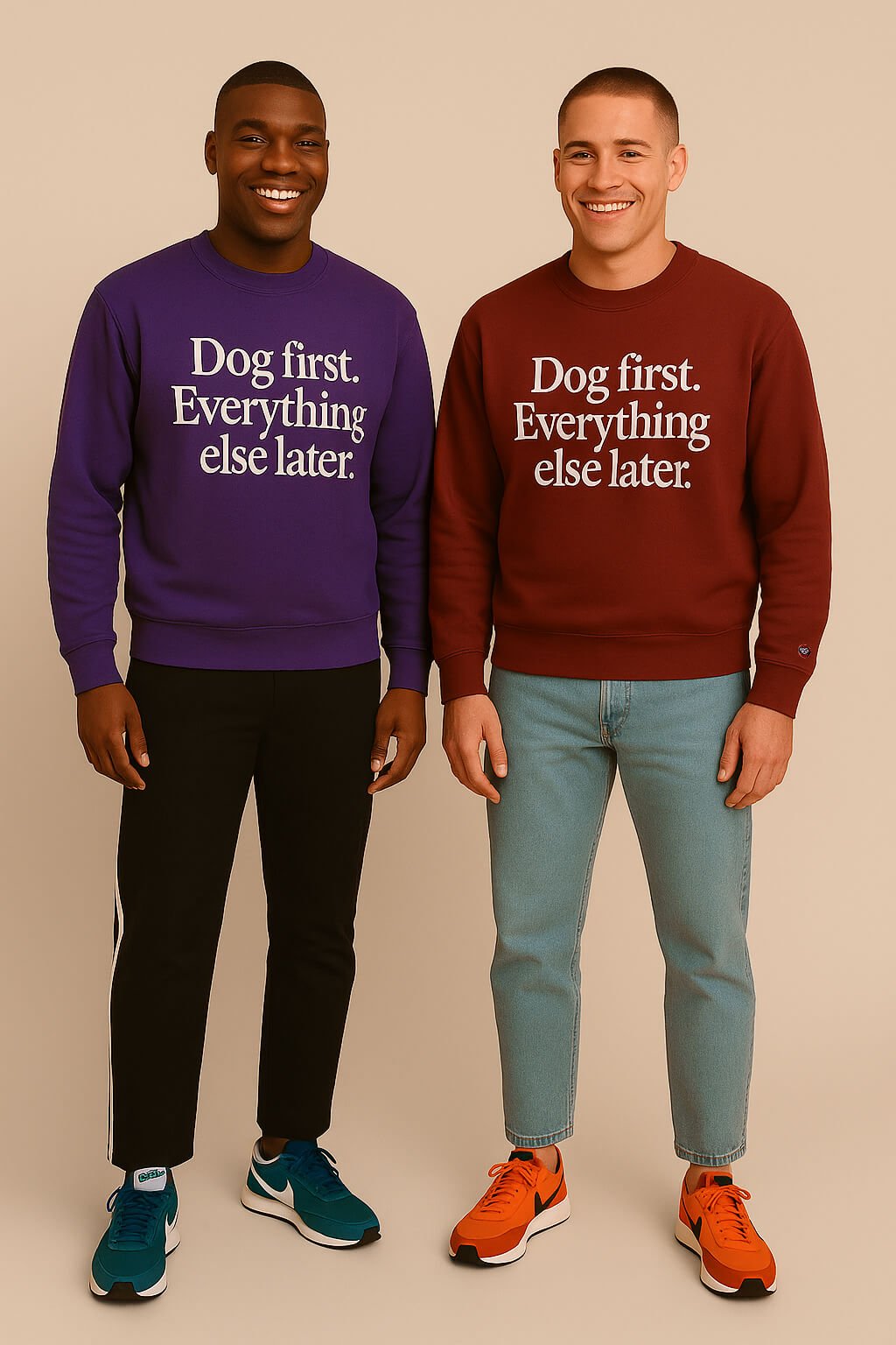 Funny Dog First Unisex Sweatshirt.