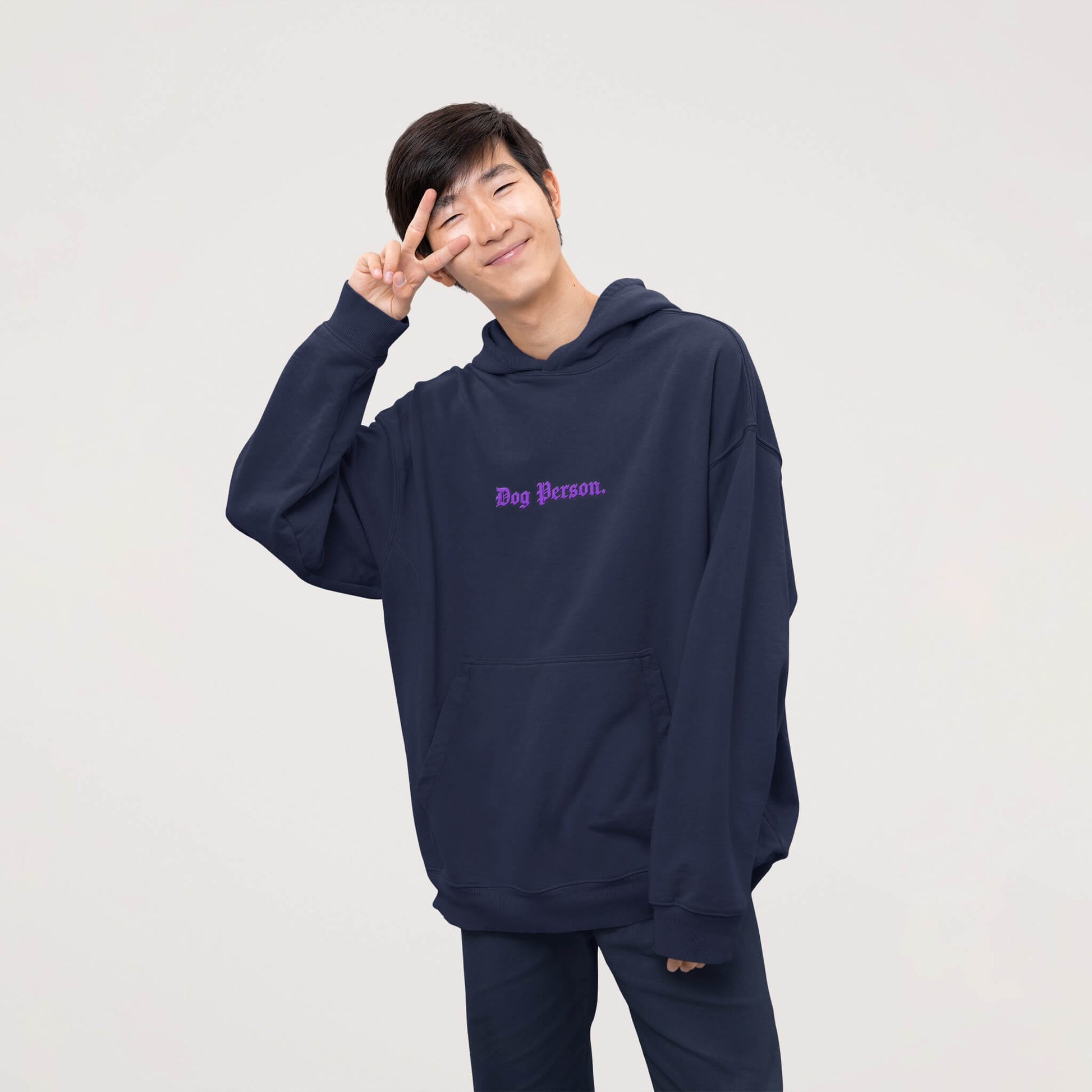 Dog Person Embroidered Unisex Hoodie - Dogloverclothing.com