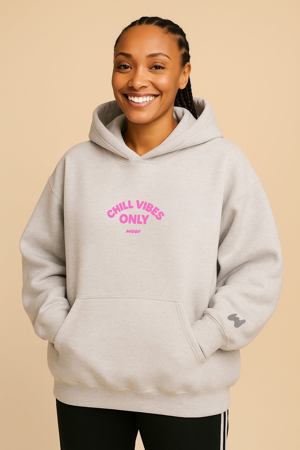 Cute Frenchie Chill Vibes Only Unisex Hoodie - WOOF