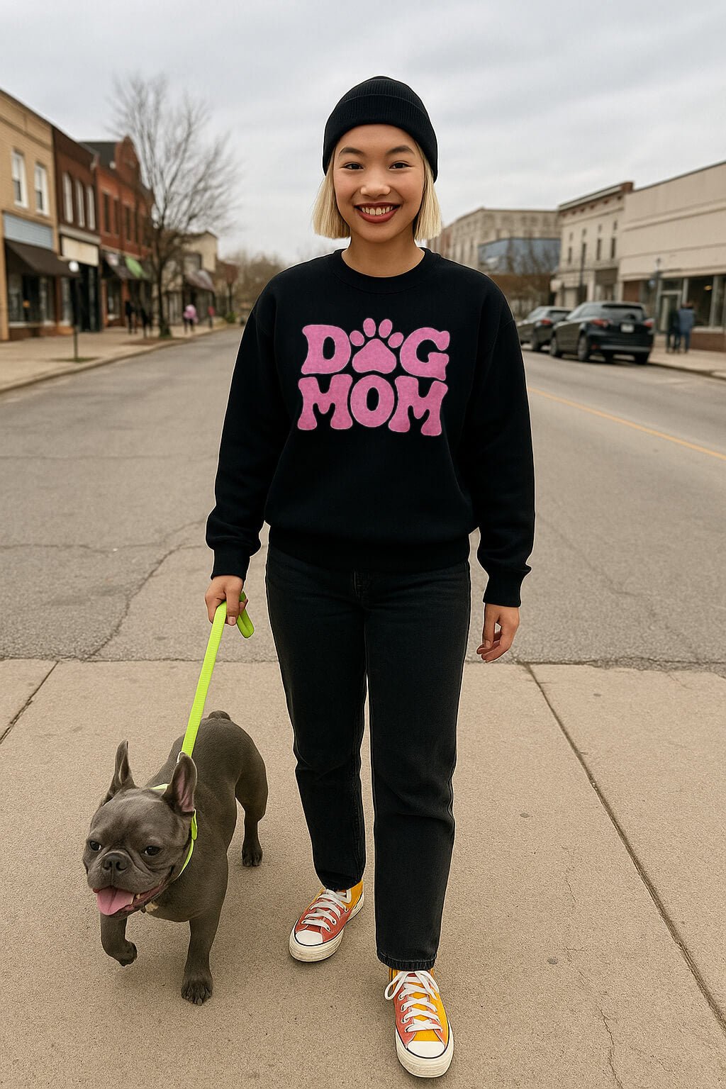 Stylish Dog Mom Sweatshirt.