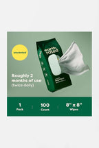 Hypoallergenic Earth Rated Pet Wipes, 100 Count.