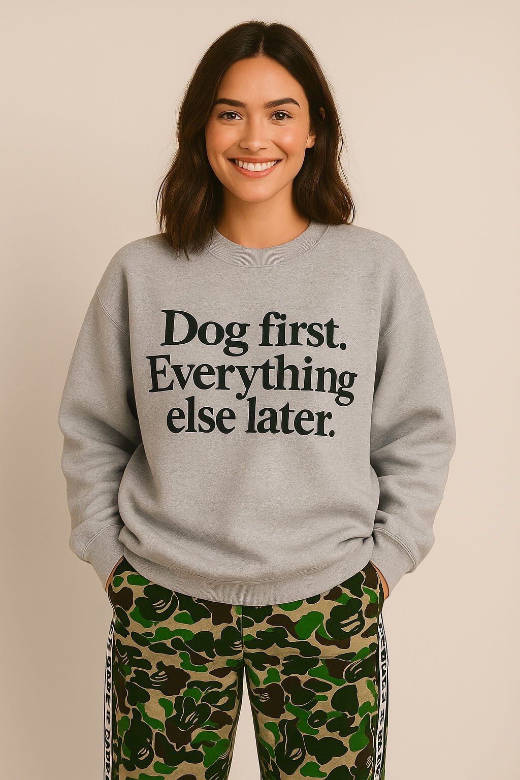 Funny Dog First Unisex Sweatshirt.