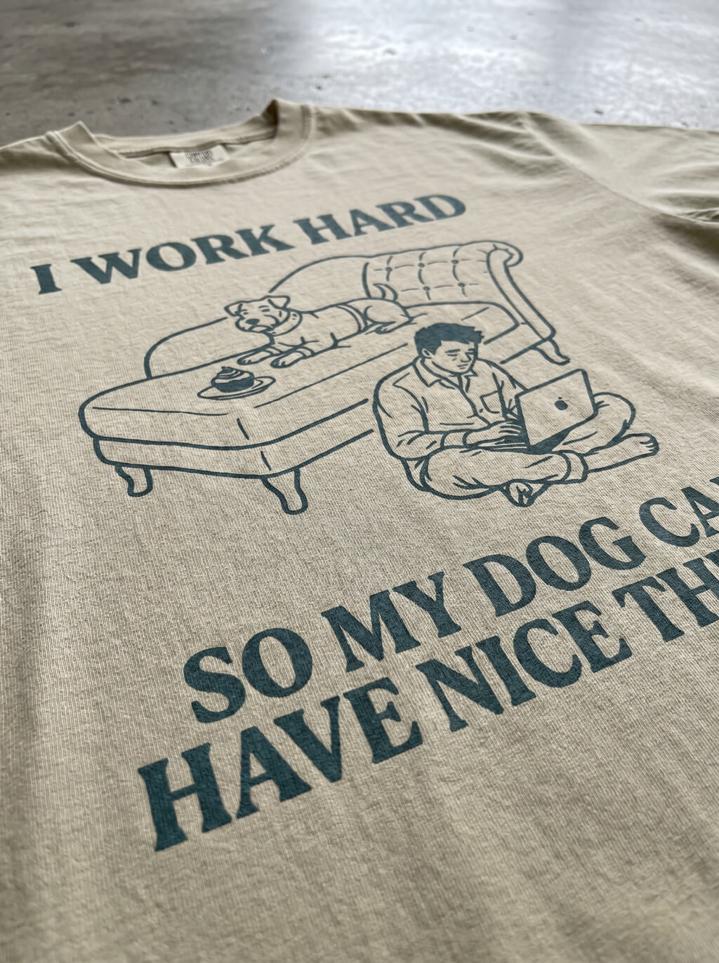 I work hard Heavyweight T-Shirt