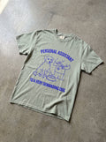 Olive Personal Assistant heavyweight T-Shirt from WOOF, front view