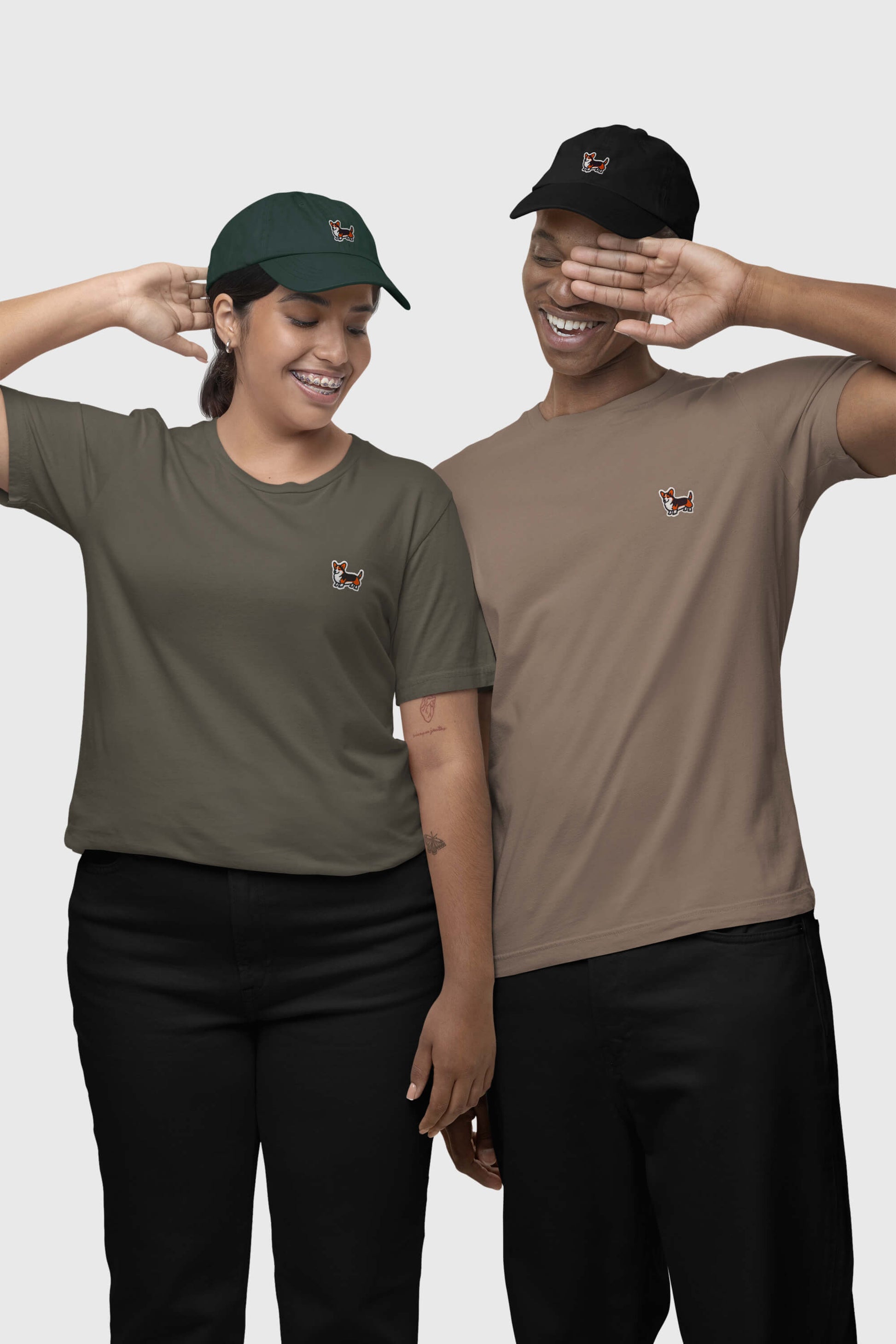 Tricolor Corgi Tail-Wagger T-Shirt - Dogloverclothing.com