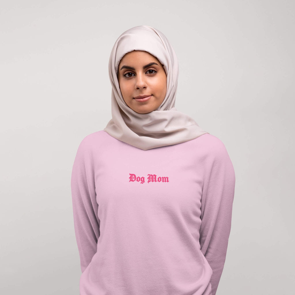 Dog Mom Embroidered Sweatshirt - Dogloverclothing.com