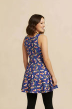 Cute Corgi Floral Summer Dress