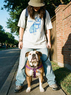 Custom Dog Caricature Unisex Heavyweight T-Shirt