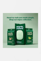 Hypoallergenic Earth Rated Pet Wipes, 100 Count.