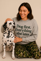 Funny Dog First Unisex Sweatshirt.
