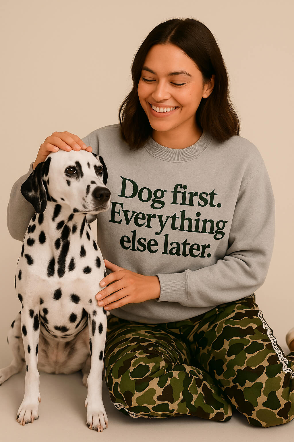 Funny Dog First Unisex Sweatshirt.