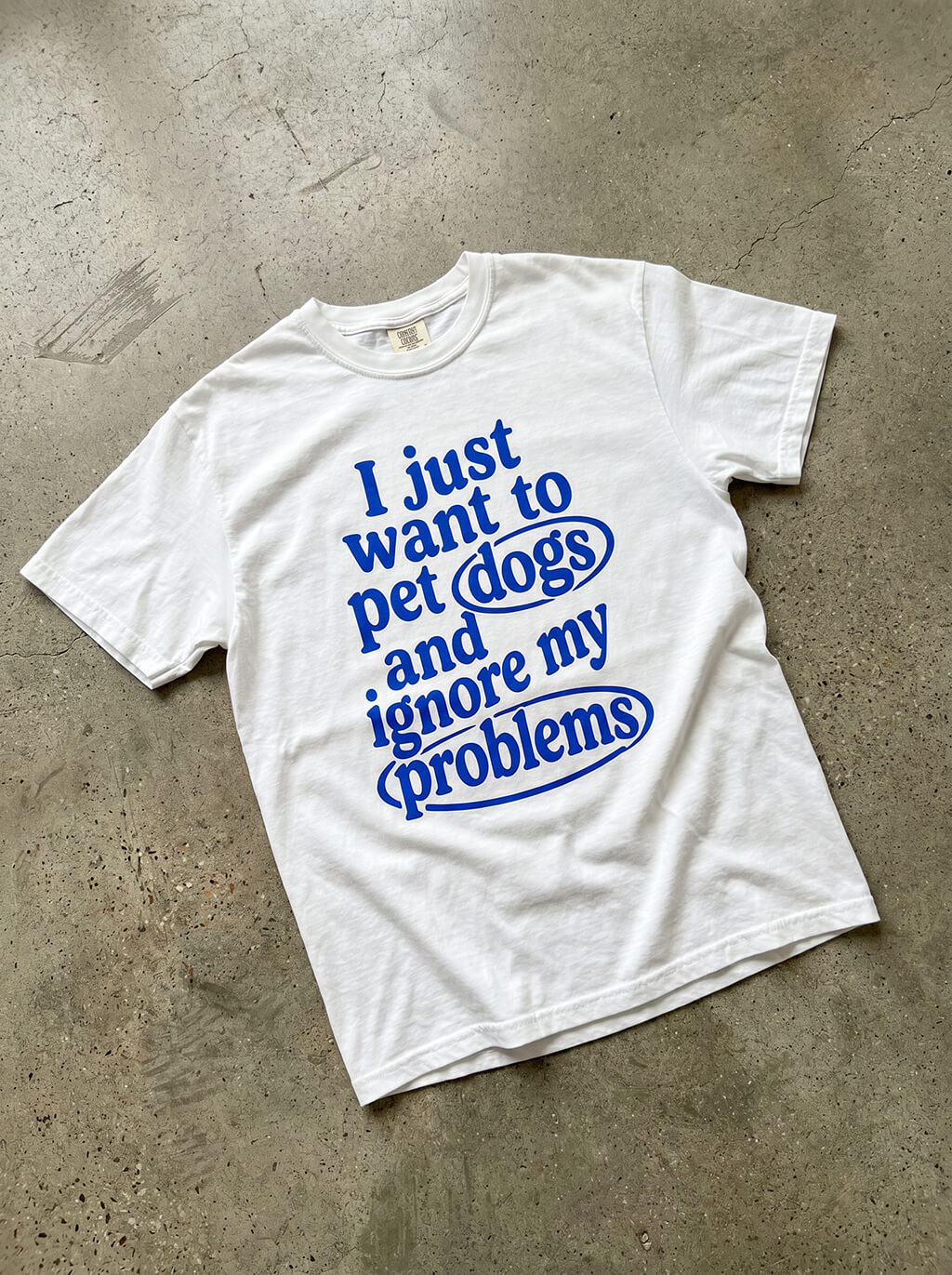 I Just Want To Pet Dogs Heavyweight T-Shirt