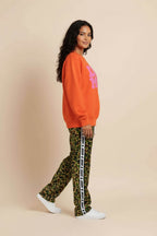 Camo Wide-Leg Unisex Paw Print Joggers