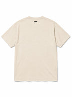 Back of the Bat Ears Frenchie oversized Halloween T-shirt in Vintage White with small WOOF logo below the collar