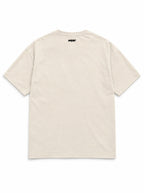 Back of the Cute Great Dane Halloween oversized T-shirt in Vintage White with small WOOF logo below the collar