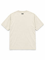 Back of the Halloween Night Great Dane oversized Halloween T-shirt in Vintage White with small WOOF logo below the collar